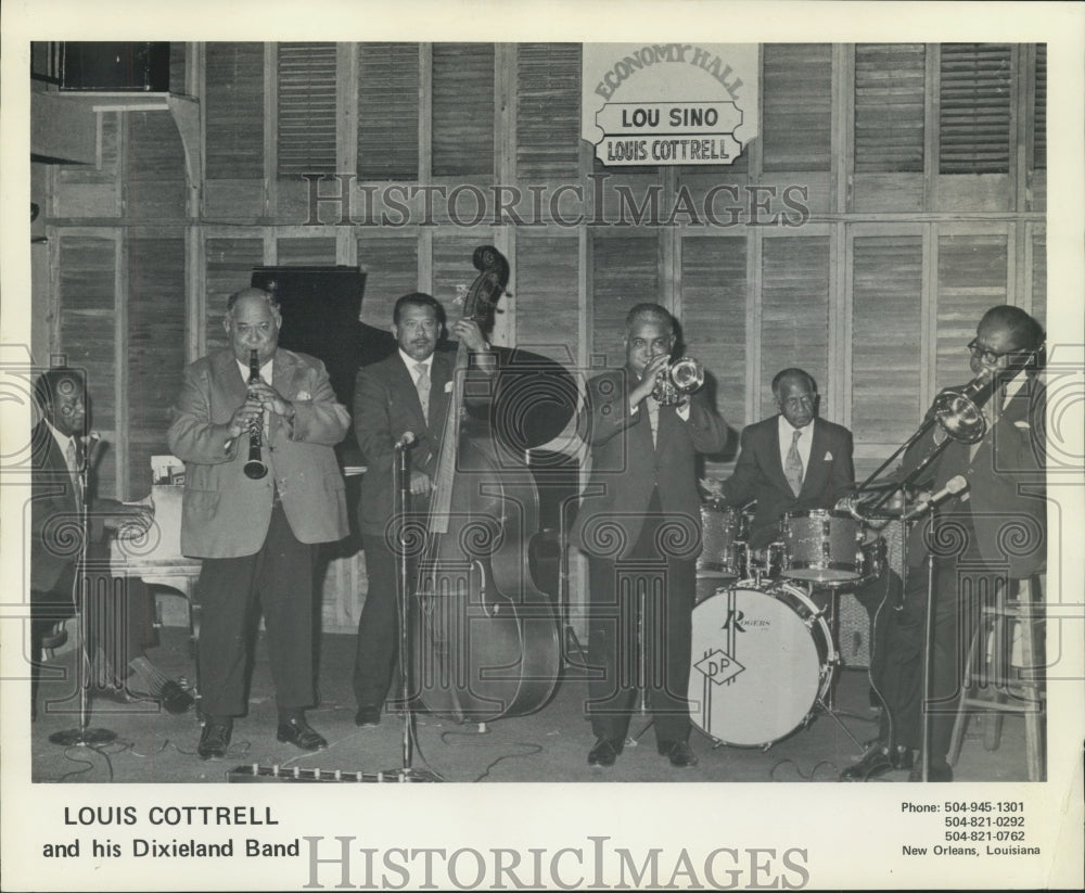 1974 Press Photo Louis Cottrell and his Dixieland Band - nox14145- Historic Images