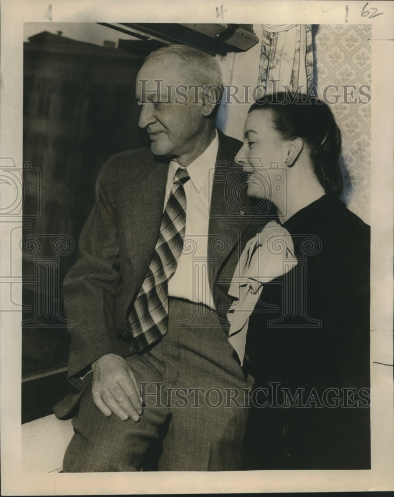 1950 Press Photo Mayor and Mrs. Garnet Coulter of Winnipeg - nox14467
