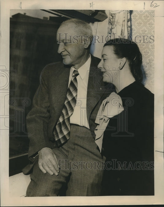 1950 Press Photo Mayor and Mrs. Garnet Coulter of Winnipeg - nox14467