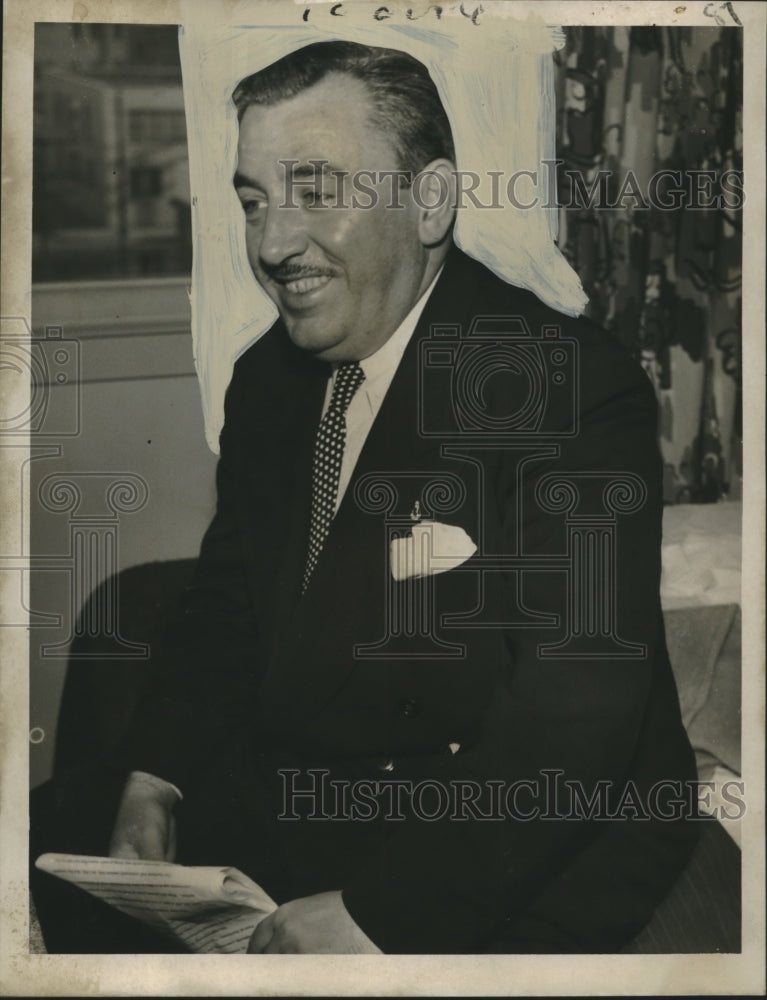 1952 Press Photo Mayor Thomas D&#39;Alesandro Jr. of Baltimore - nox14624- Historic Images