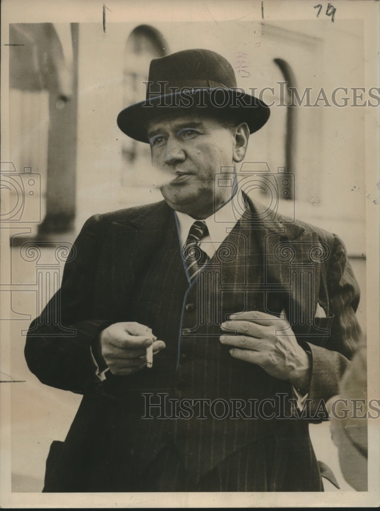 1938 Press Photo French Premier Edouard Daladier - nox14630