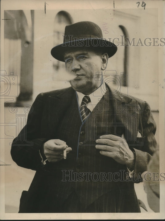 1938 Press Photo French Premier Edouard Daladier - nox14630