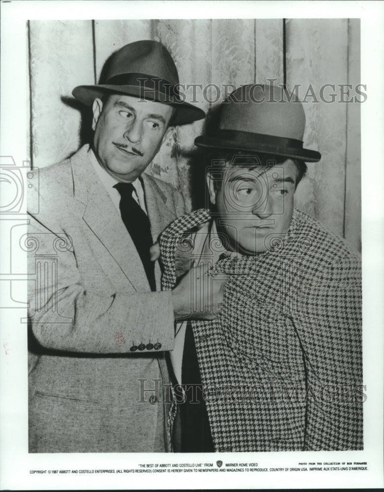1987 Press Photo Budd Abbot and Costello - nox14765
