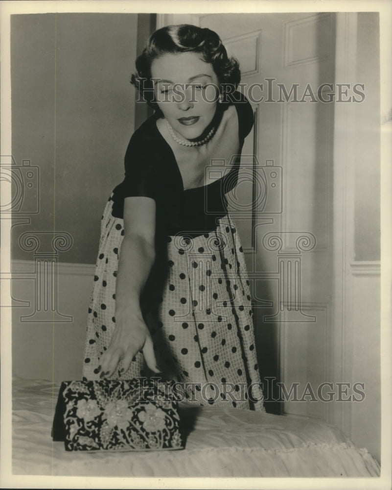 1956 Press Photo Nancy Davis in "That's The Man" - nox14807