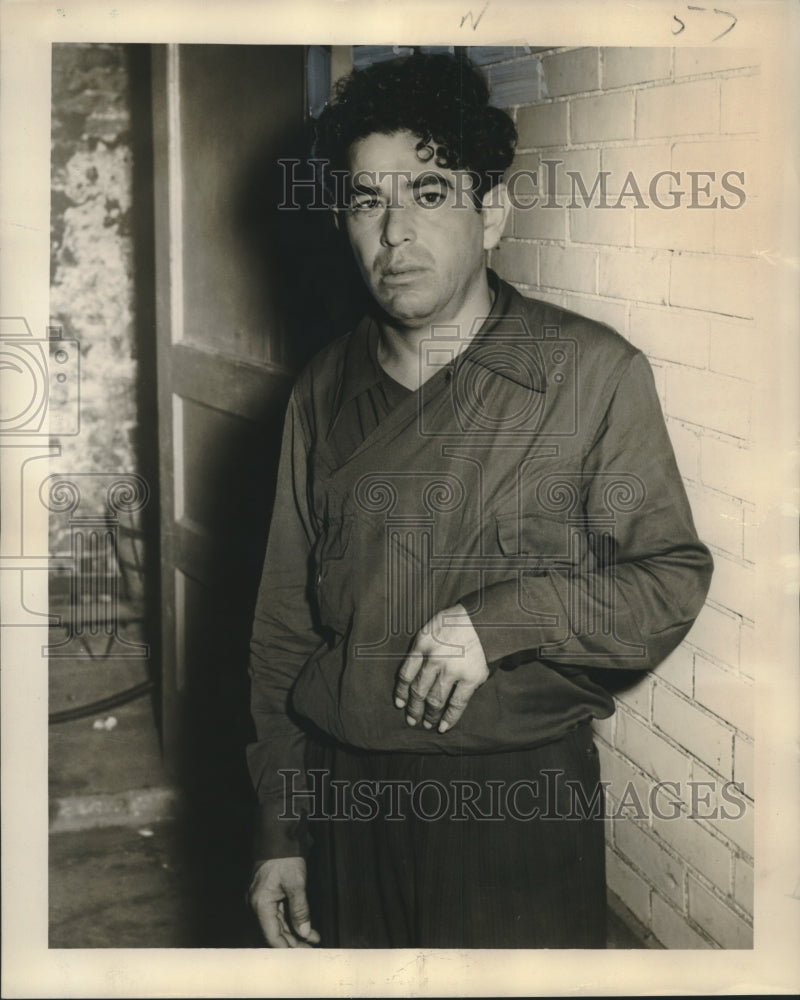 1949 Press Photo Casmiro Cortez Arrested in New Orleans - nox14990- Historic Images