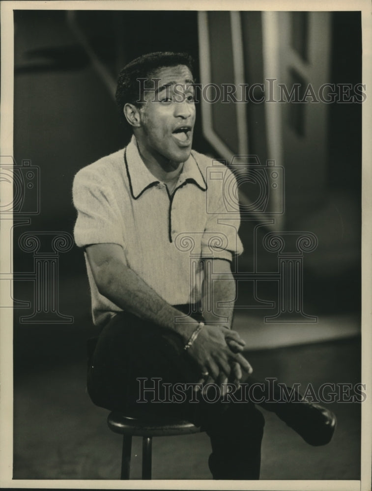 1957 Press Photo Entertainer Sammy Davis Junior - nox15151