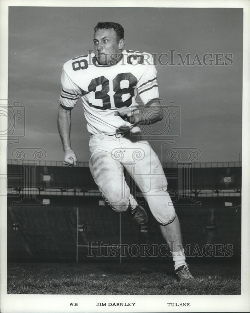 Load image into Gallery viewer, 1967 Press Photo Tulane University Football Player WB Jim Darnley - nox15213
