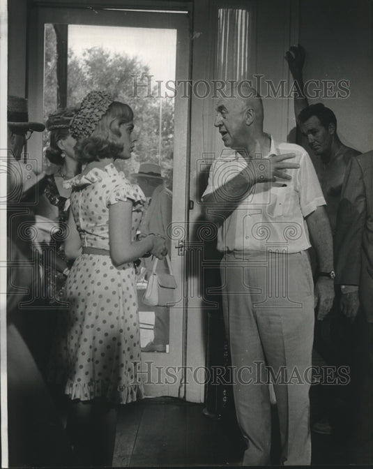 1966 Press Photo Director Otto Preminger gives Miss Donna Danton instructions