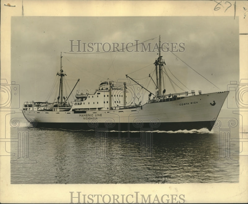 Load image into Gallery viewer, 1954 Press Photo Cargo Ship M/S Costa Rica - nox15382

