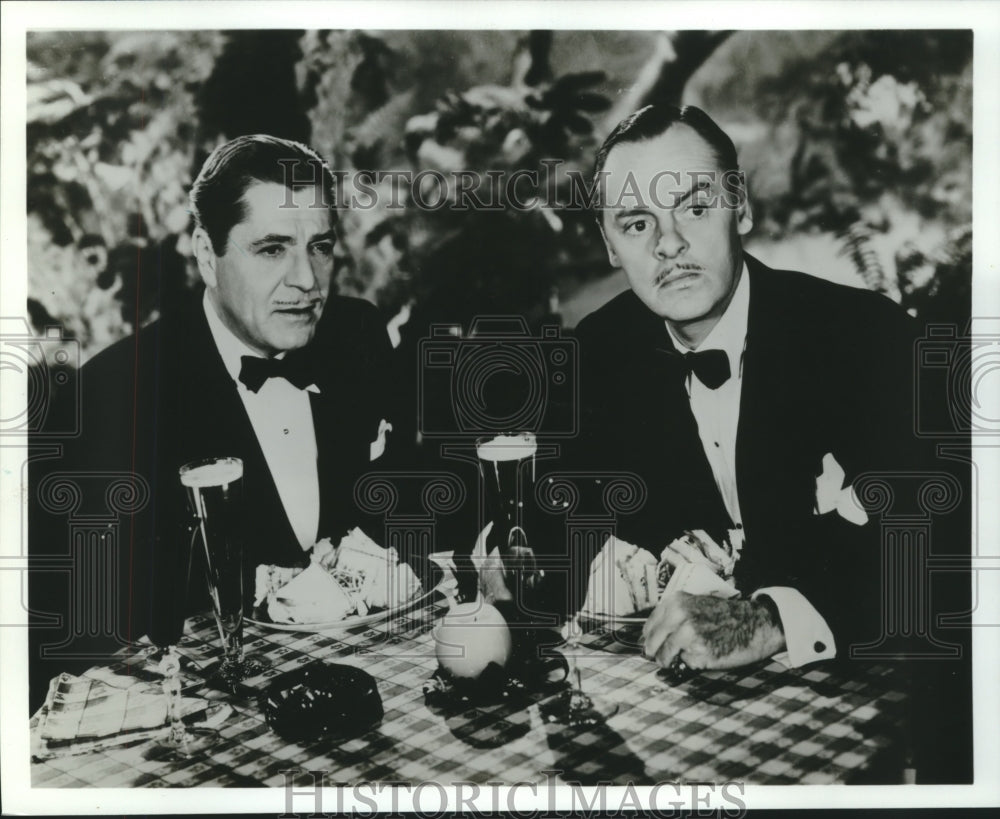 Press Photo Warner Baxter and Jerome Cowan in The Crime Doctor's Courage Show