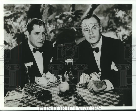 Press Photo Warner Baxter and Jerome Cowan in The Crime Doctor's Courage Show