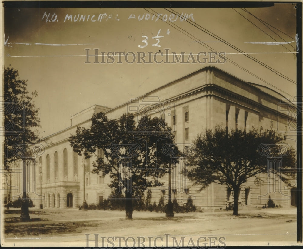 1930 Press Photo New Orleans new Municipal Auditorium - nox15505