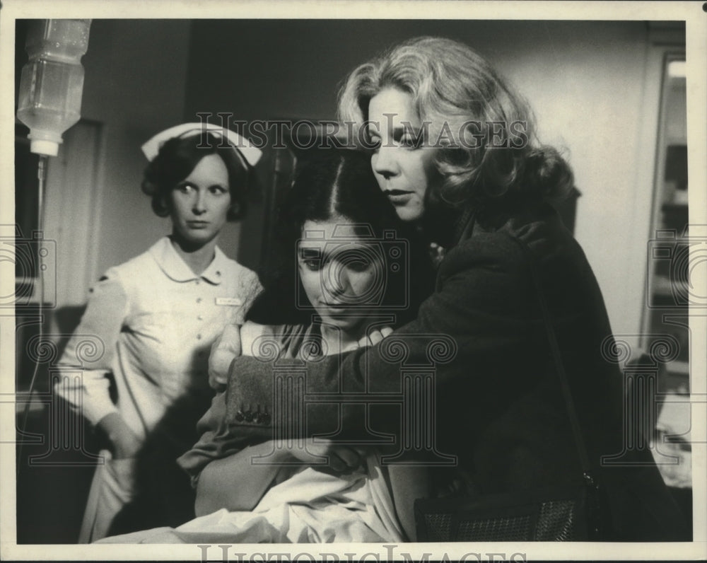 1978 Press Photo Blythe Danner, Kathleen Beller, Jayne Lyn Martin in CBS Movie