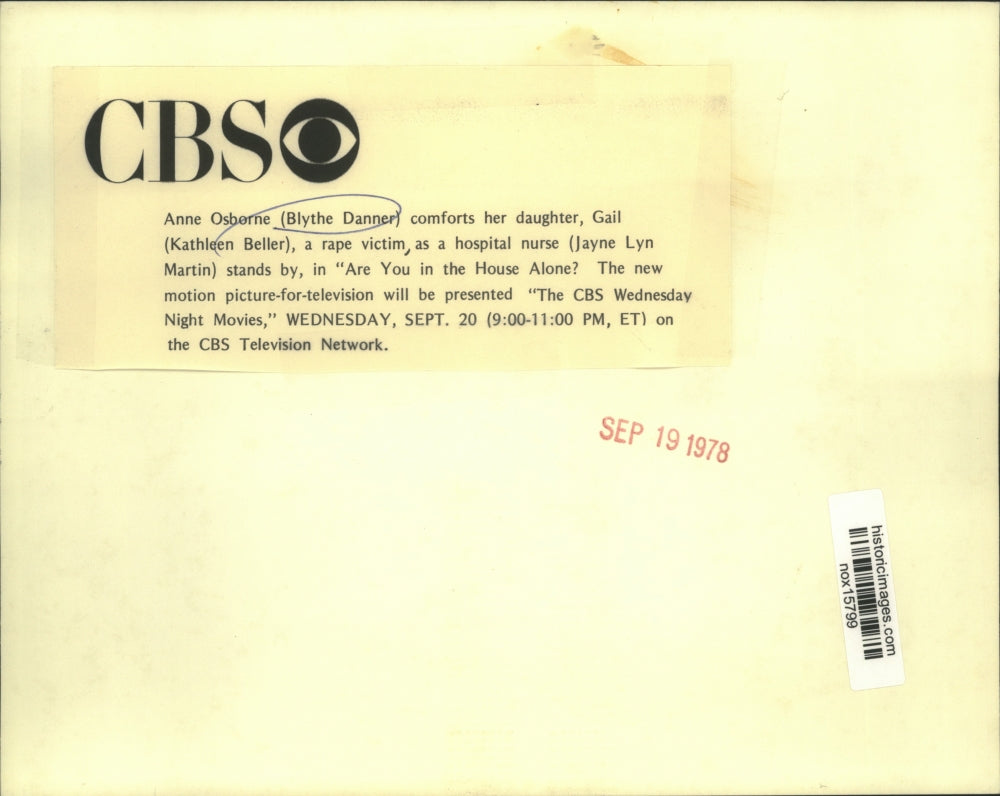 1978 Press Photo Blythe Danner, Kathleen Beller, Jayne Lyn Martin in CBS Movie