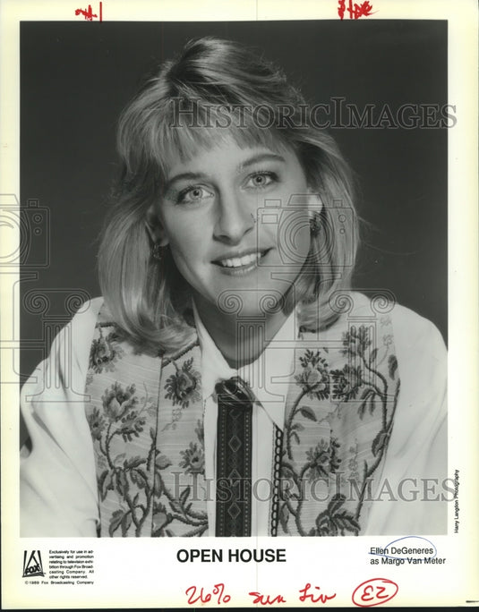 1989 Press Photo Ellen DeGeneres as Margo Van Mater, "Open House" - nox15885