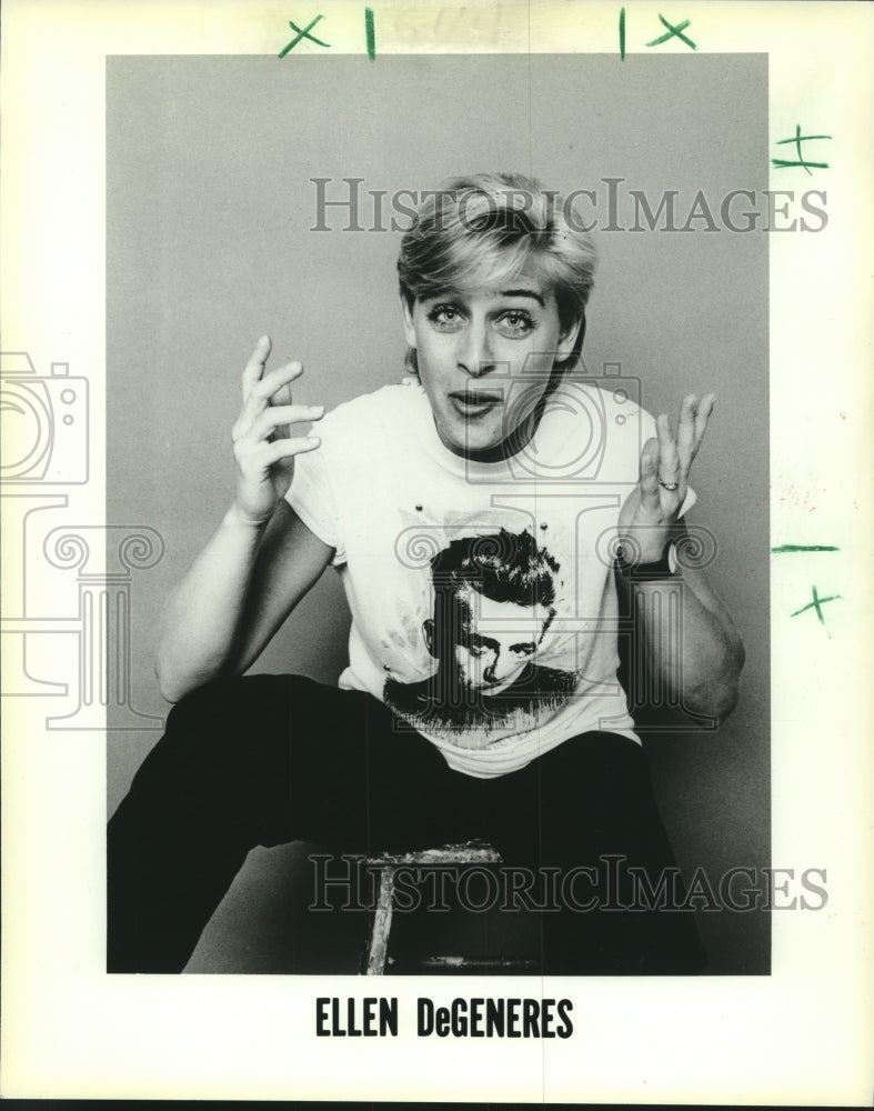 1984 Press Photo Ellen DeGeneres, comedian - nox15891