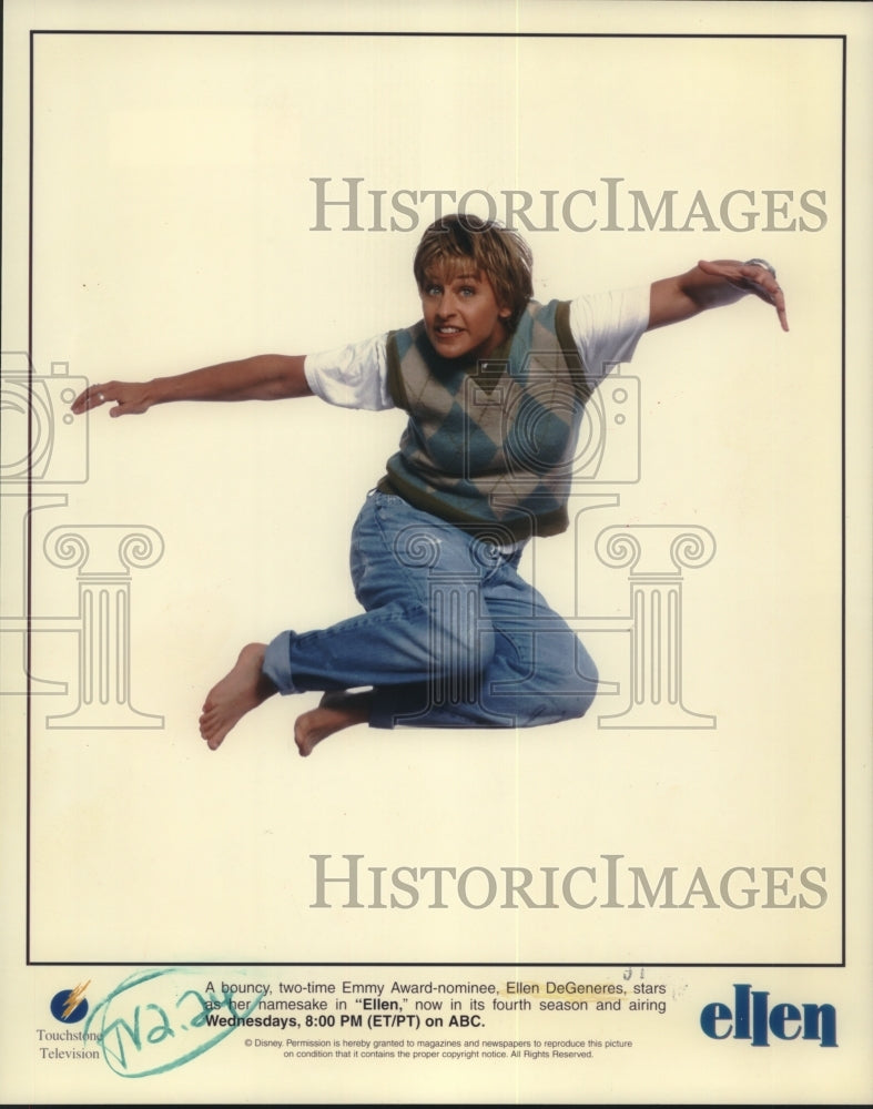 Press Photo Ellen DeGeneres, stars as her namesake in "Ellen" - nox15906