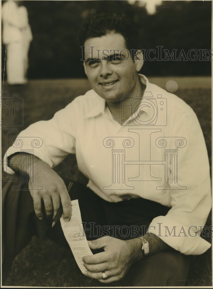 1941 Press Photo Vincent D&#39;Antini, Former Golf Champion - nox16120