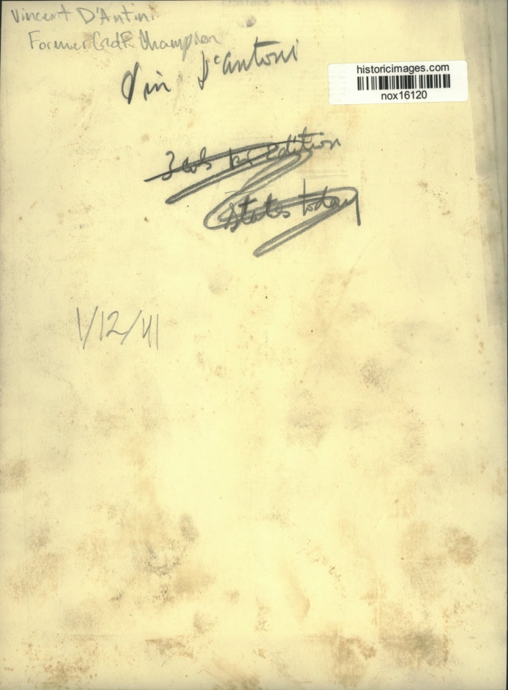 1941 Press Photo Vincent D'Antini, Former Golf Champion - nox16120