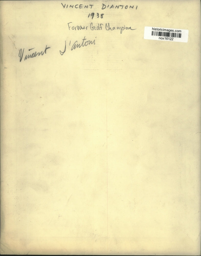 1938 Press Photo Vincent Diantoni, Former Golf Champion - nox16122