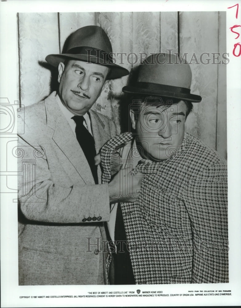 1987 Press Photo Abbot and Costello, &quot;The Best of Abbot and Costello&quot;- Historic Images