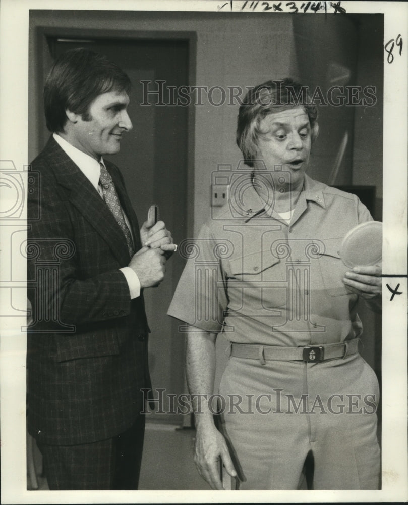 1977 Press Photo Don Rickles and Jack De Leon on NBC-TV's "CPO Sharkey"