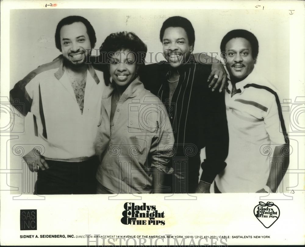 1987 Press Photo Gladys Knight and the Pips, Musical Group - nox16782