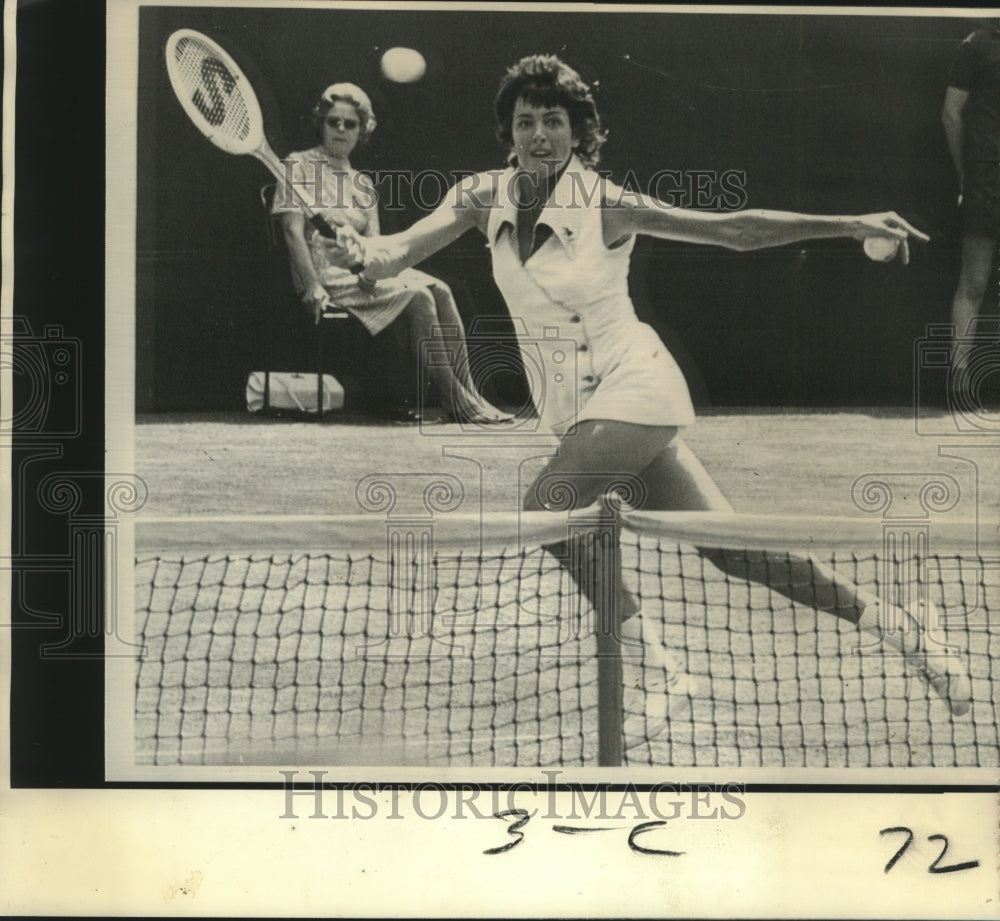 1973 Press Photo Tennis Player Margaret Court of Australia, defending champion