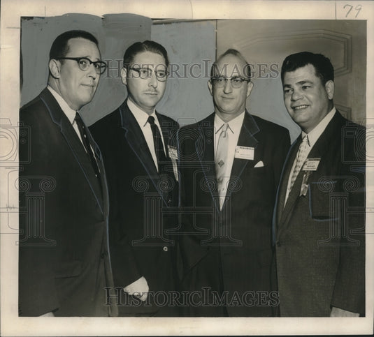 1955 Press Photo Convention committeemen from New Orleans, Louisiana for Meeting