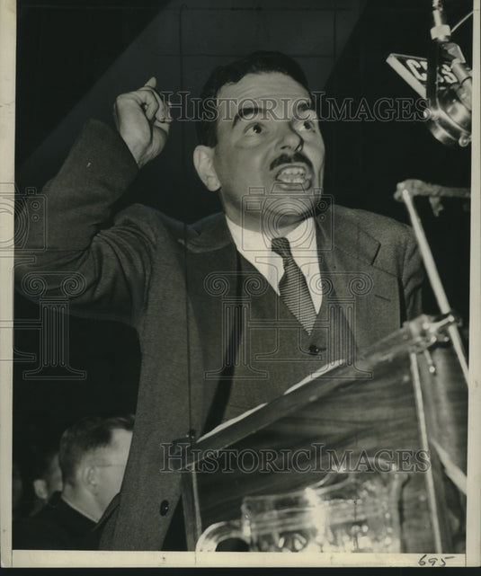 1940 Press Photo US Politics - Presidential Candidate Thomas Dewey in California- Historic Images