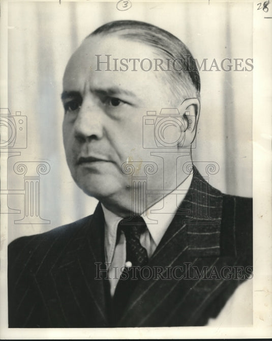 1955 Press Photo Minister Henry de Torrente, Commercial Minister, Switzerland