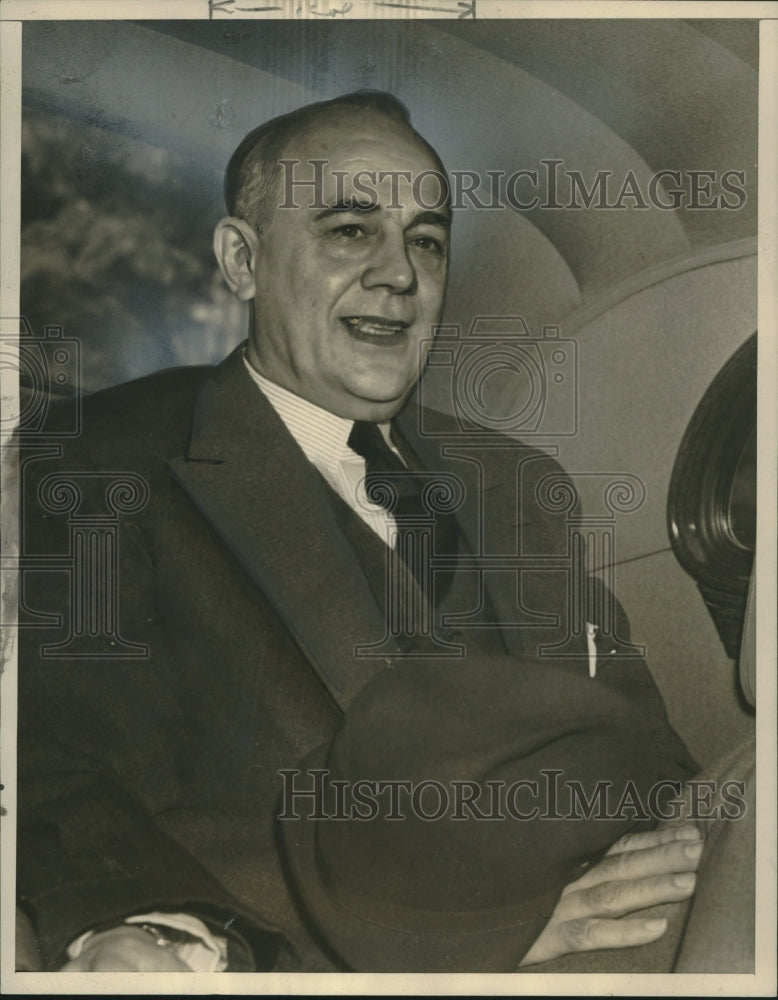 1940 Press Photo Dr. Clarence Dykstra-University of Wisconsin-Leaves White House