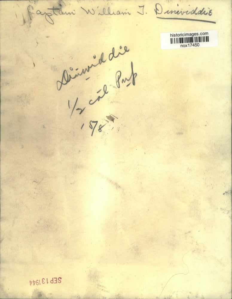 1944 Press Photo Captain William J. Dinividdie - nox17450