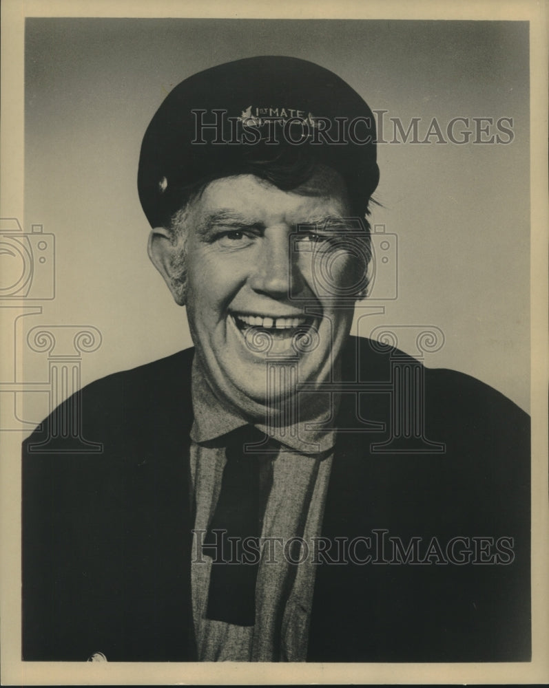1957 Press Photo Comedian Andy Devine as First mate of the "S. S. Henrietta"