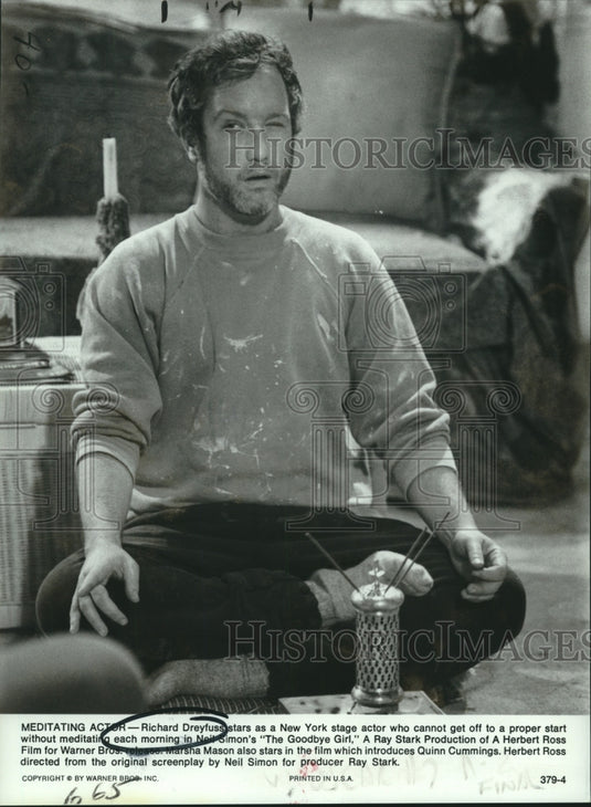1977 Press Photo Richard Dreyfuss stars in "The Goodbye Girl." - nox17802