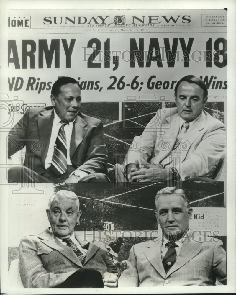 Load image into Gallery viewer, 1976 Press Photo "Doc" Blanchard, Glenn Davis, Tom Hamilton, Leon Bramlett, Show
