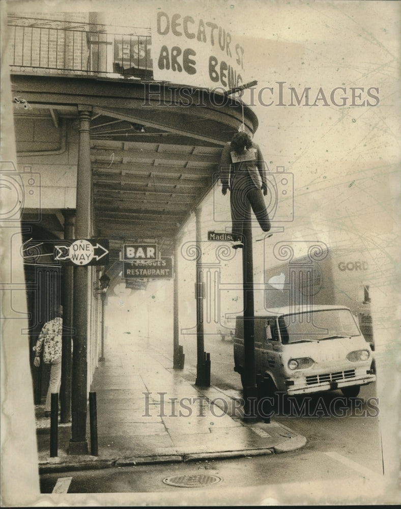 1974 Press Photo Madison and Decatur in New Orleans - nox17857