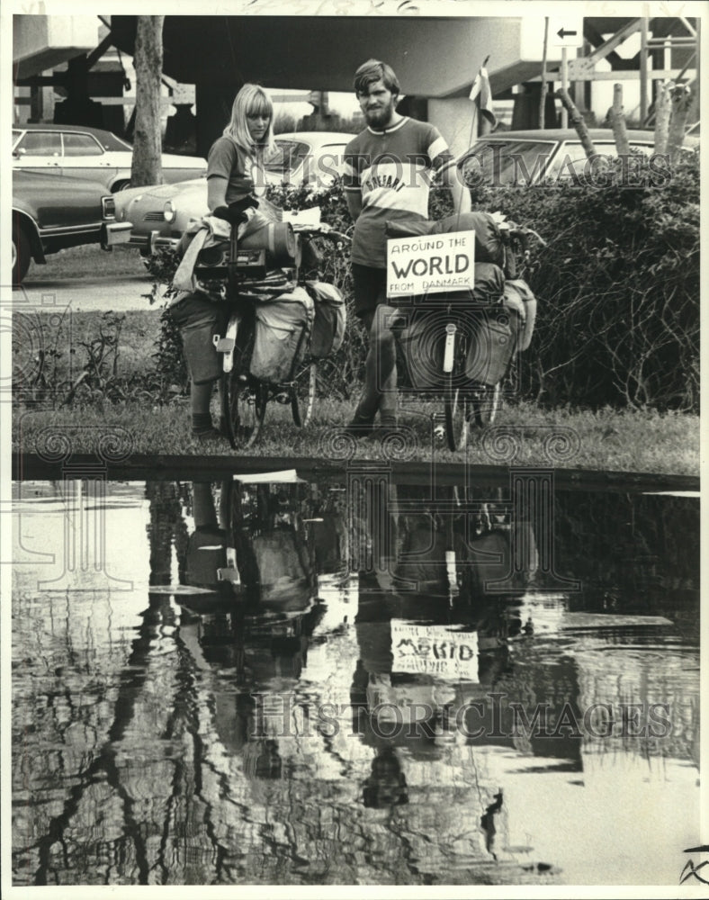 1979 Press Photo Miss Mui-Britt Johanson and Ivar T. Tonnesen travel World