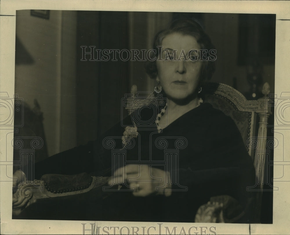 1933 Press Photo Mrs. Rene Delage, wife of French Consul - nox18315- Historic Images