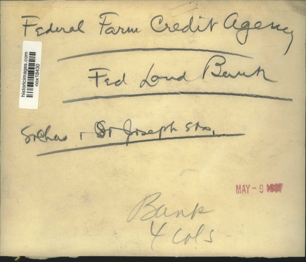 1937 Press Photo Federal Farm Credit Agency located in Federal Land Bank, LA