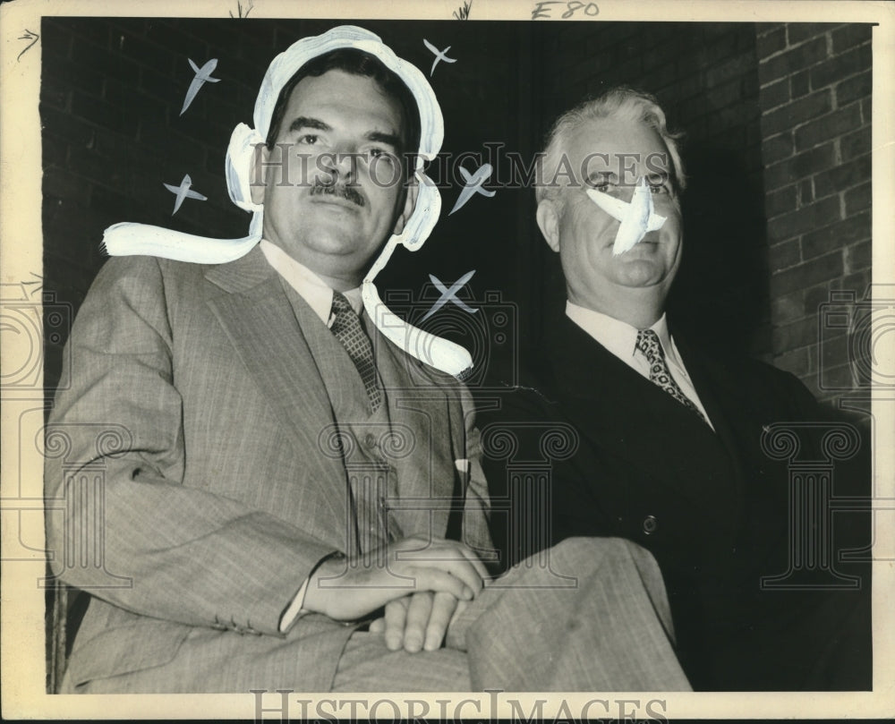 1944 Press Photo Governors Dewey, NY and Bricker, OH, discuss campaign plans