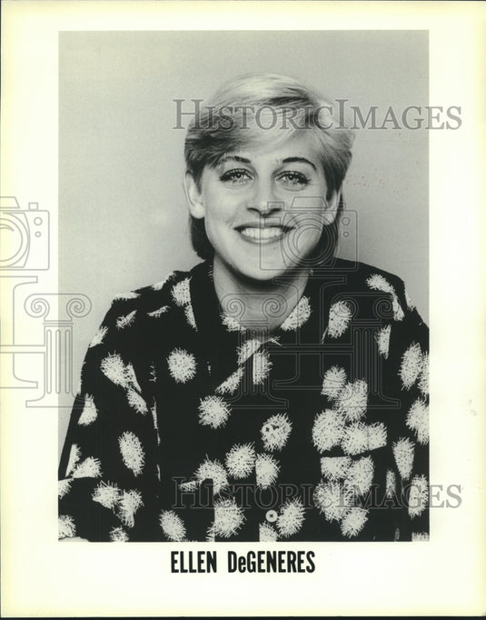 1984 Press Photo Ellen DeGeneres, television host - nox18573