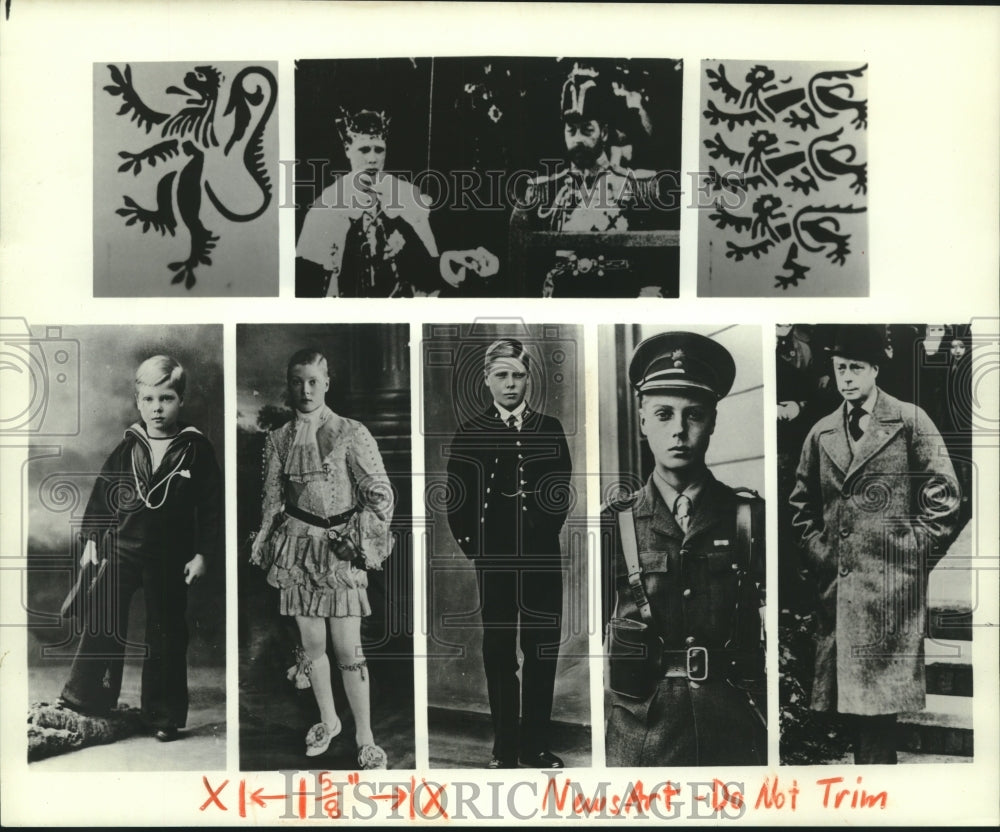 Press Photo Many phases of Prince of Wales, later named Edward VIII - nox18719