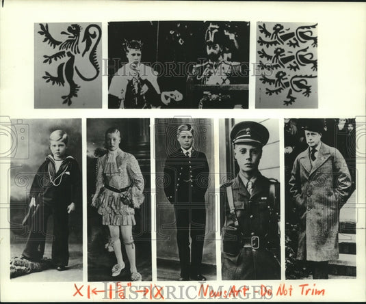 Press Photo Many phases of Prince of Wales, later named Edward VIII - nox18719