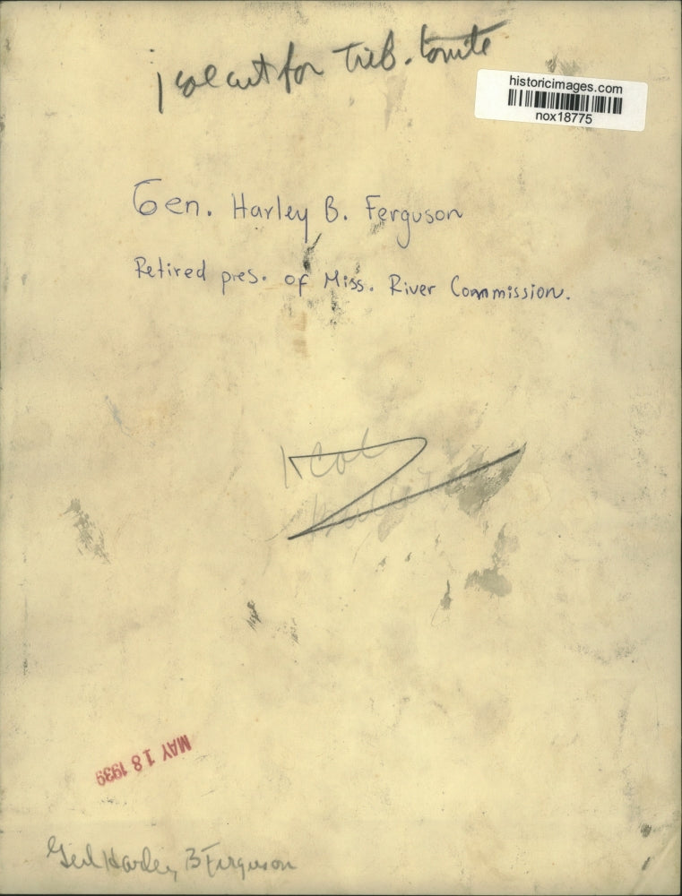 1939 Press Photo General Harley Ferguson-President Mississippi River Commission