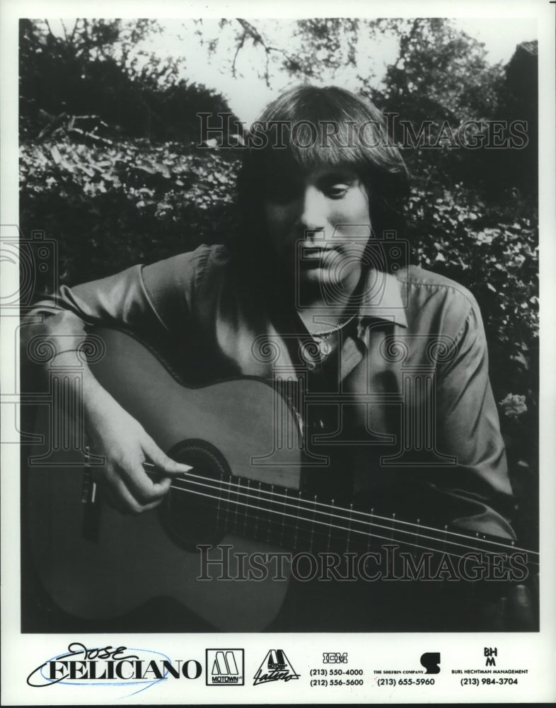 1983 Press Photo Jose Feliciano, Recording Artist - nox18847