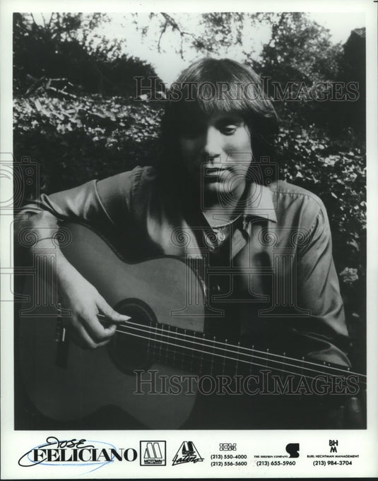 1983 Press Photo Jose Feliciano, Recording Artist - nox18847