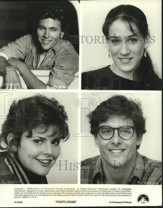 1984 Press Photo Supporting actors in the Paramount Pictures movie "Footloose"