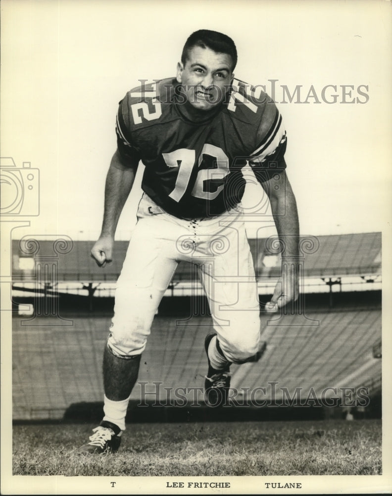 1967 Press Photo Lee Fritchie, Tulane football player. - nox19007