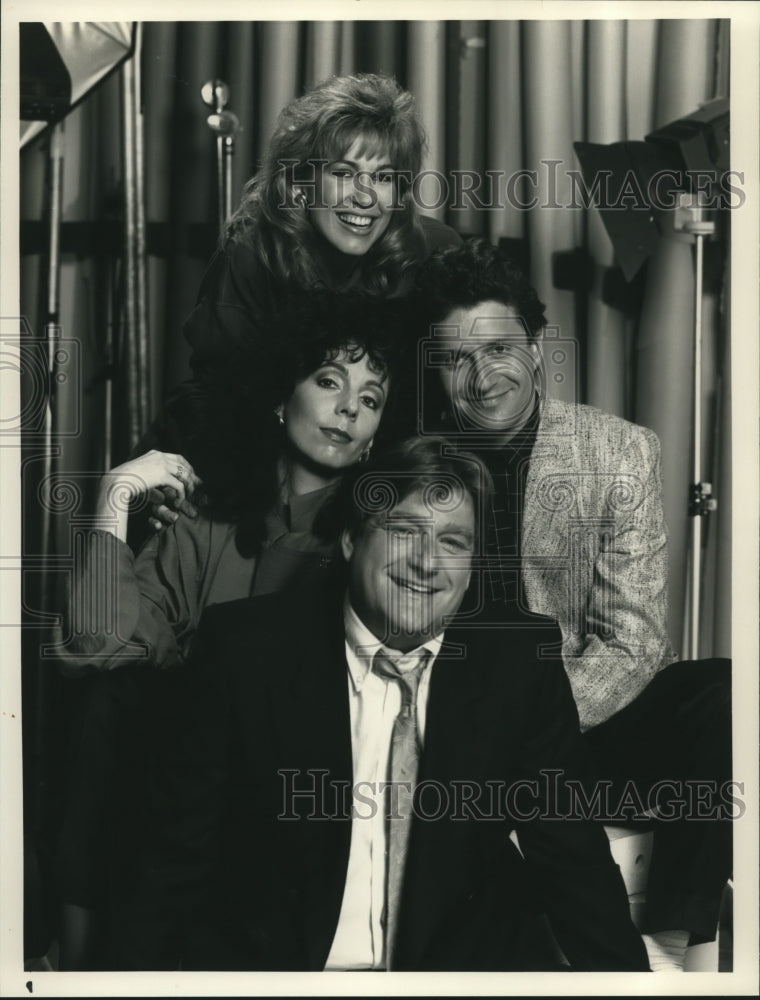 1988 Press Photo &quot;George Schlatter&#39;s Funny People&quot; Co-Hosts - nox19169